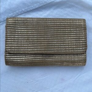 Gold Textured Clutch